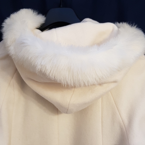 JP 1893 Off white wool blend coat 8P - Picture 5 of 8